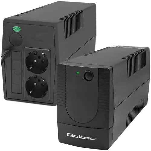 Nieprzerwana praca i ochrona sprzętu - UPS Qoltec Monolith 1000VA 600W, idealny w każdej sytuacji awaryjnej