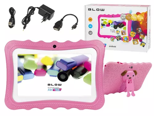 Tablet BLOW KidsTAB 7 różowy ver. 2021 - edukacja i rozrywka w jednym urządzeniu dla Twojego dziecka