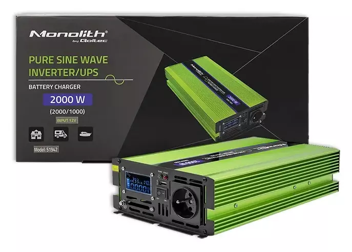 Przetwornica Qoltec Monolith LCD - wszechstronne zasilanie gdziekolwiek jesteś