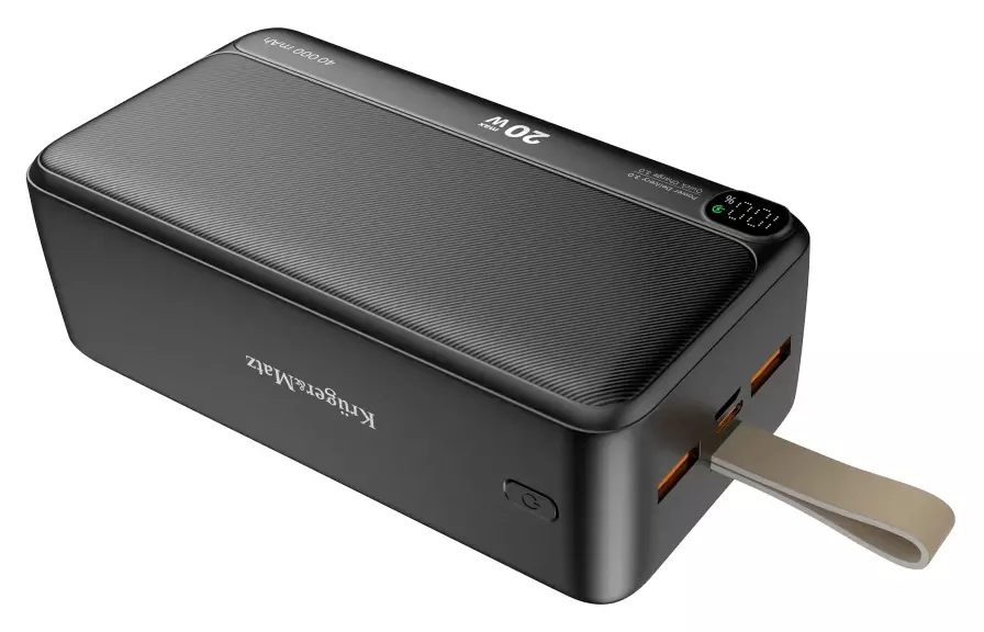 Niezawodny gigant energii w podróży: powerbank Kruger&Matz KM0908 40000mAh – potęga szybkiego ładowania dla twoich urządzeń