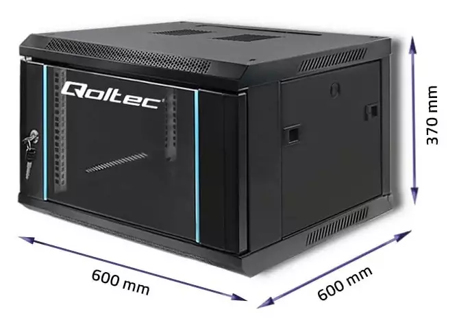 Bezpieczna i funkcjonalna organizacja sprzętu - szafa RACK Qoltec 19'' 6U idealna dla twojej firmy