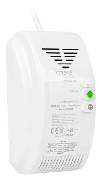 Zapewnij bezpieczeństwo swojej rodziny z detektorem gazu i czadu XTREME XGC10 - niezawodna ochrona na każdy dzień