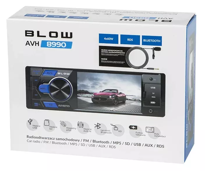 Radio samochodowe BLOW AVH-8990: Multimedialny partner Twojej podróży