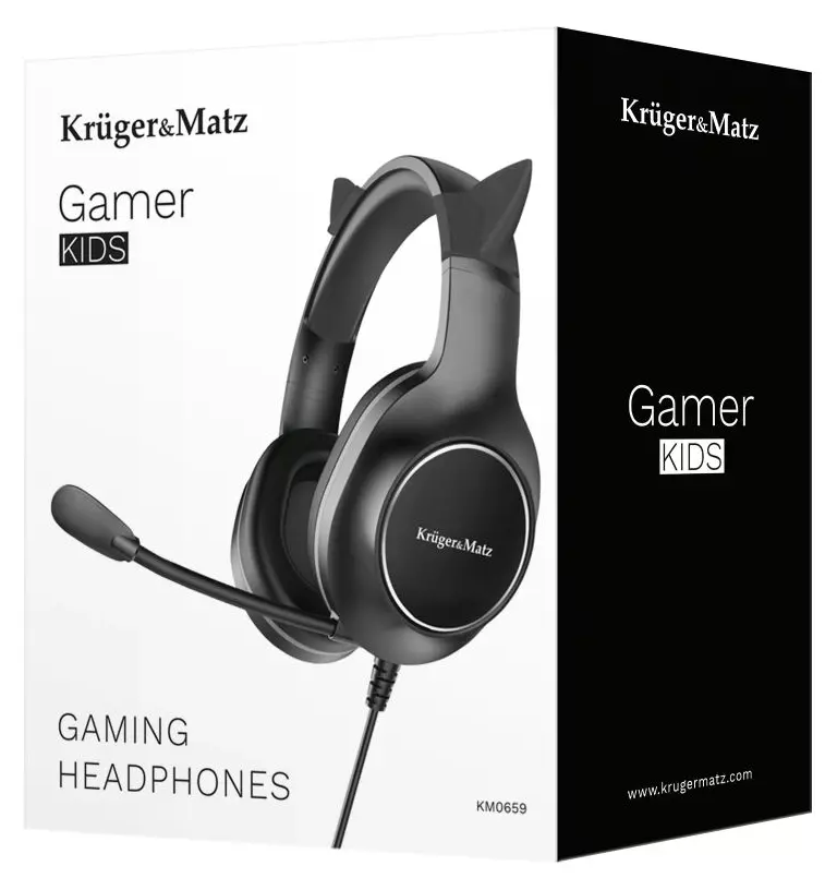 Słuchawki Kruger&Matz Gamer Kids: idealne dla młodych graczy szukających komfortu i doskonałej jakości dźwięku