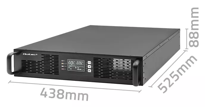 Zasilacz UPS RACK Qoltec 2.4kVA 2400W: niezawodność i ochrona dla Twoich systemów IT