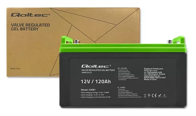 Silny i niezawodny akumulator żelowy Qoltec 12V 120Ah – energia, której możesz zaufać w każdej sytuacji
